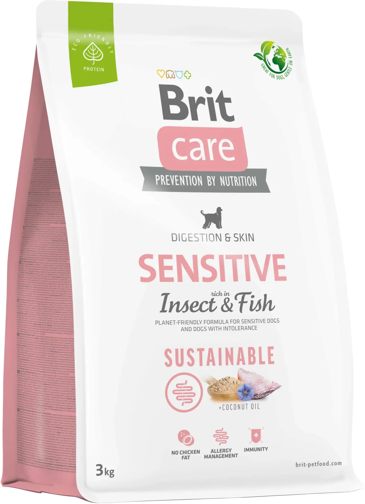 BRIT CARE Sustainable Sensitive, cu Peşte şi Insecte