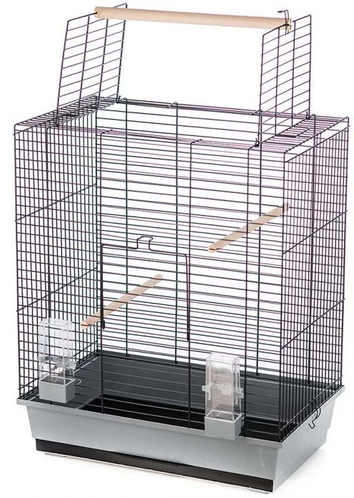 DUVO+ Colivie pentru păsări, gratii gri 54x34x65,5cm