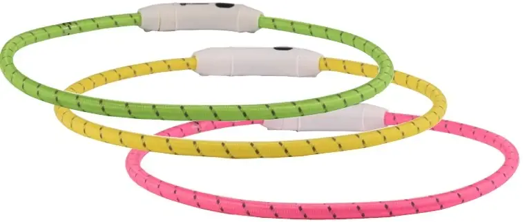 FLAMINGO Zgardă reflectorizantă pentru câini VISIO LED 33/63,5cm, 8mm
