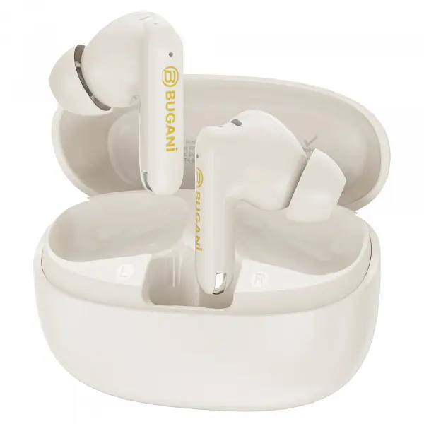 Handsfree Bluetooth Bugani Freebuds B20, TWS, ANC, Crem Deschis