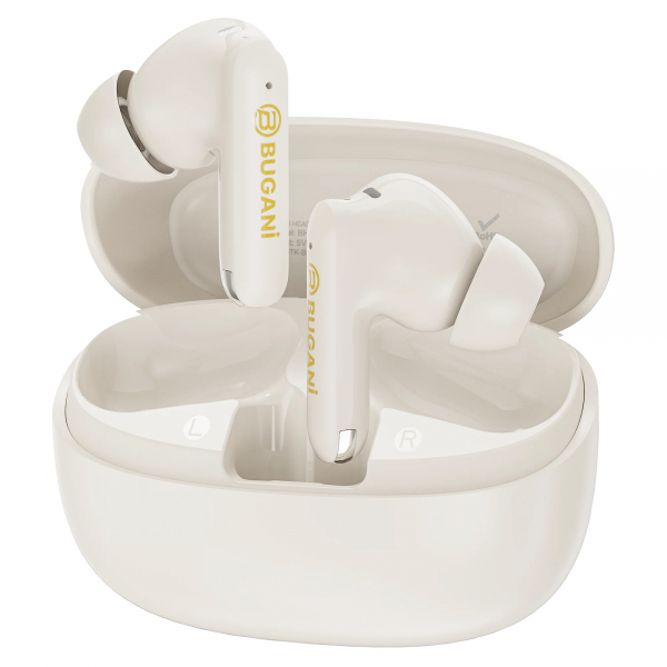 Handsfree Bluetooth Bugani Freebuds B20, TWS, ANC, Crem Deschis