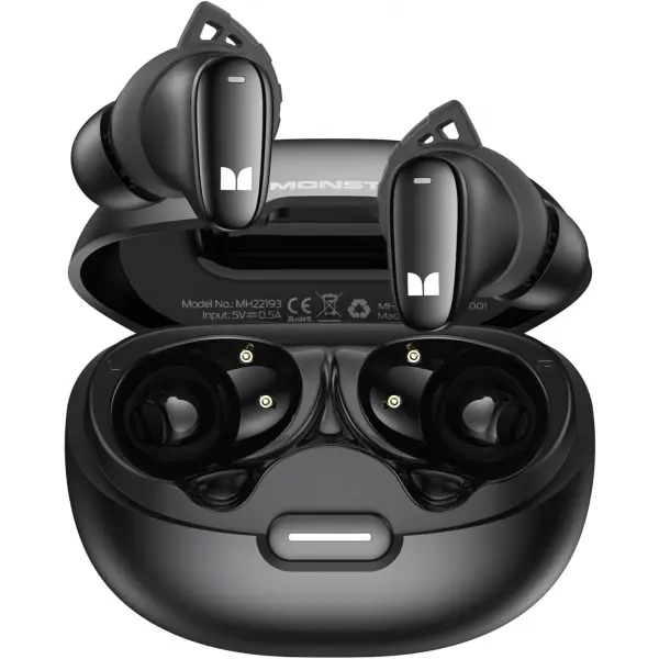 Handsfree Bluetooth Monster N-Lite 206, TWS, Negru