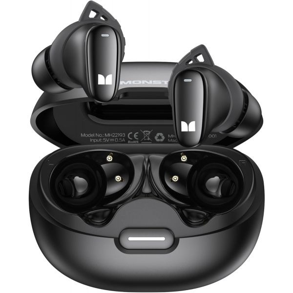 Handsfree Bluetooth Monster N-Lite 206, TWS, Negru