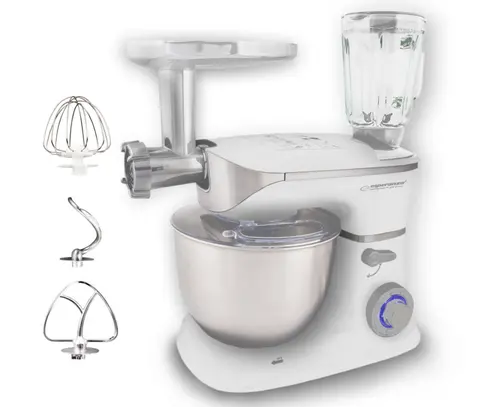 Robot de bucatarie ESPERANZA COOCKING MASTER, 1000W, 5L, 6 viteze, Blender 1.5L (Alb)