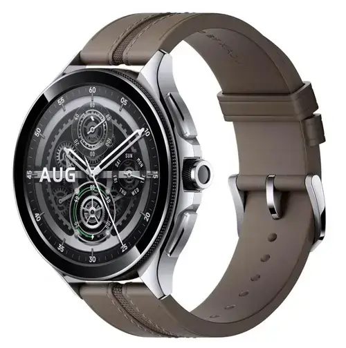 Smartwatch Xiaomi Watch 2 Pro, Procesor Qualcomm Snapdragon W5+ Gen 1, Ecran AMOLED 1.43inch, 2GB RAM, 32GB Flash, Bluetooth, NFC, Waterproof 5 ATM (Argintiu/Maro)