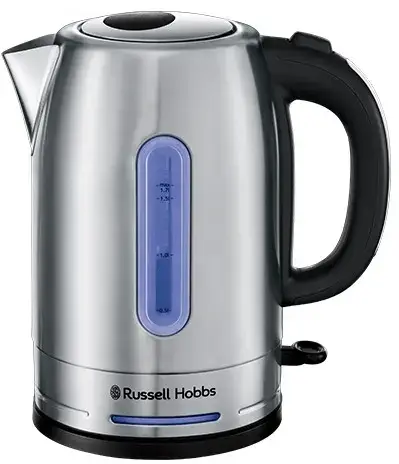 Fierbator de apa Russell Hobbs Quiet Boil 26300-70, 2400 W, 1.7 l, Filtru (Argintiu)
