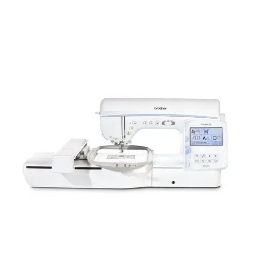 Masina de cusut si brodat Brother Innov-is NV2700, 291 modele de cusaturi, Ecran color tactil LCD 4.9inch, Iluminare LED, Port USB, Wi-Fi (Alb)