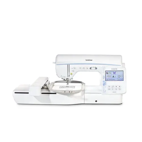 Masina de cusut si brodat Brother Innov-is NV2700, 291 modele de cusaturi, Ecran color tactil LCD 4.9inch, Iluminare LED, Port USB, Wi-Fi (Alb)