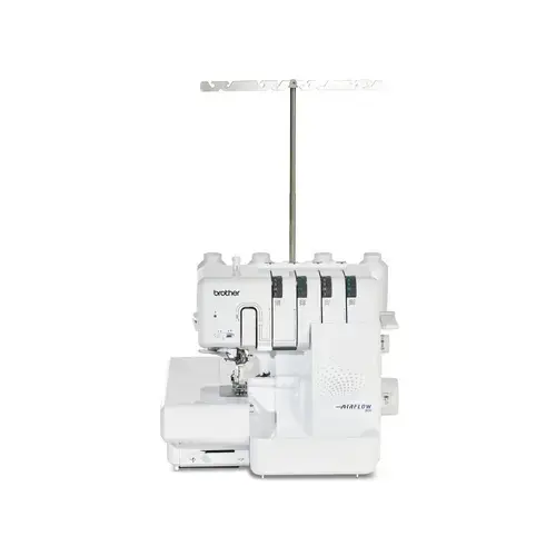 Masina de surfilat Brother Airflow 3000, 1300 ipm, Iluminare LED, 9 cusaturi, 2 ace, 4 fire (Alb)