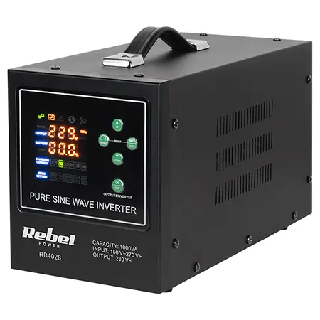 UPS Centrale termice Rebel RB-4028, Sinus PUR 1000VA/700W (Negru)
