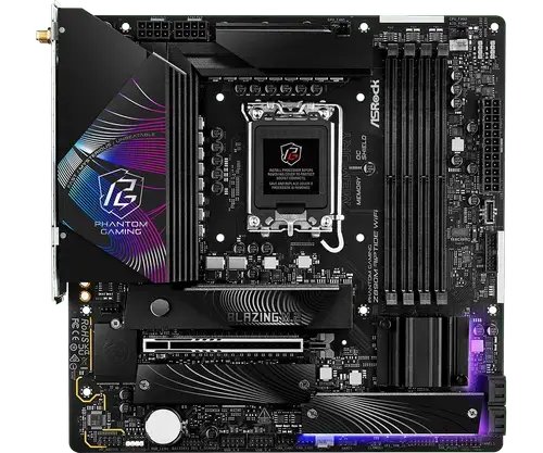 Placa de baza ASRock Phantom Gaming Z890M RIPTIDE WIFI, DDR5, mATX, LGA 1851, Intel Z890