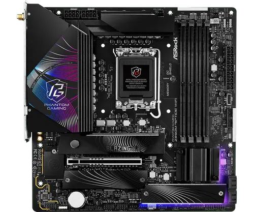 Placa de baza ASRock Phantom Gaming Z890M RIPTIDE WIFI, DDR5, mATX, LGA 1851, Intel Z890