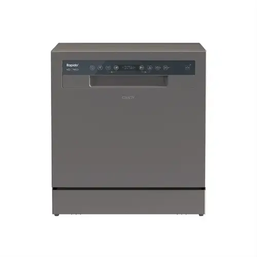​Masina de spalat vase compacta Candy RapidÓ CP 8F9FFA, 8 seturi, 8 programe, Clasa F, Wi-Fi, Express, Maxi-Ladle (Antracit​)