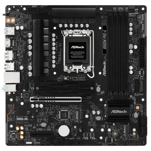 Placa de baza ASRock B860M PRO-A, Intel B860, LGA 1851, DDR5, mATX