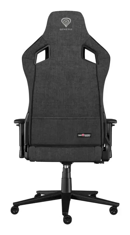 Scaun gaming Genesis TRIT 660, 2 pernute, reglabil, Manere 2D, Negru/Gri