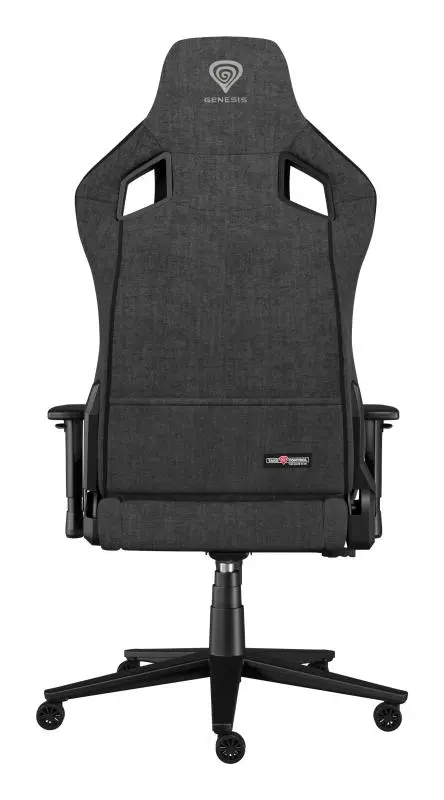 Scaun gaming Genesis TRIT 660, 2 pernute, reglabil, Manere 2D, Negru/Gri