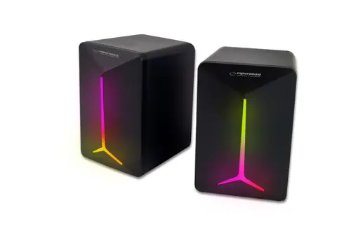Boxe ESPERANZA FREVO, LED RAINBOW, 5W, USB 2.0 (Negru)