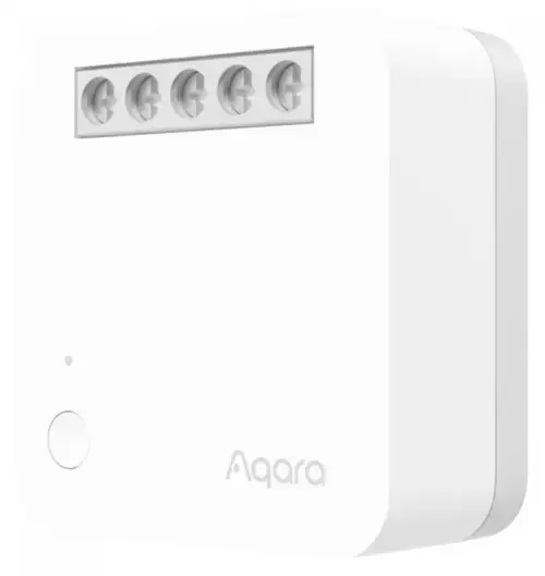 Releu AQARA Single Switch Module T1, Zigbee 3.0, Cu Nul, Control prin asistenti vocali, Monitorizare consum energie (Alb)