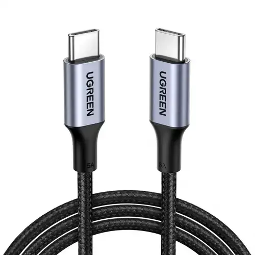 Cablu Date/Incarcare UGREEN US316, USB-C - USB-C, 100W, 0.5m (Gri)