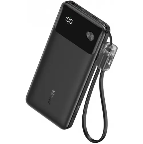 Baterie Externa Anker A1388G11, 10000mAh, 22.5W, QC + PD, 1 x USB-A - 1 x USB-C, (Negru)