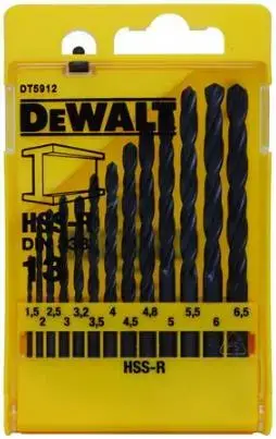 Set 13 burghie pentru metal DeWalt DT5912-QZ, 1.5 - 6.5 mm