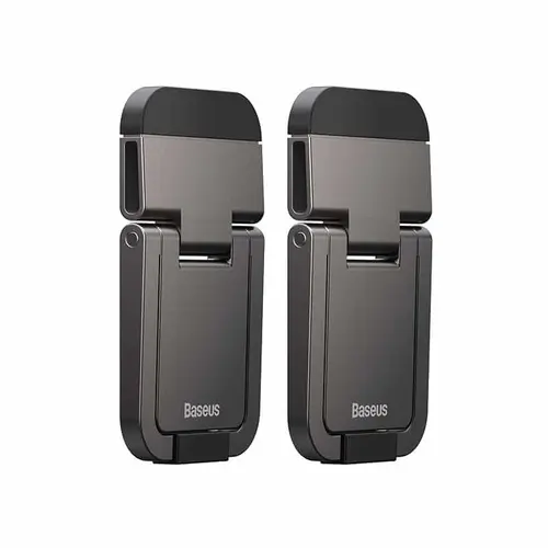 Set Cleme Pliabile Suport Laptop, Baseus LUZC000013, Fixare Adeziva, Gri