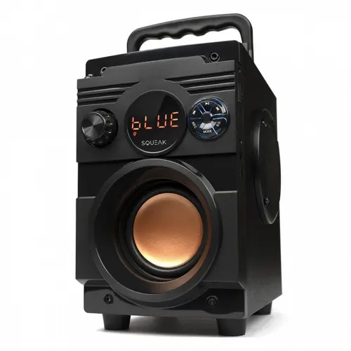 Boxa portabila SQUEAK BassBlaster SQ1001, Bluetooth 5.1, Radio FM, USB-C, 18W (Negru)