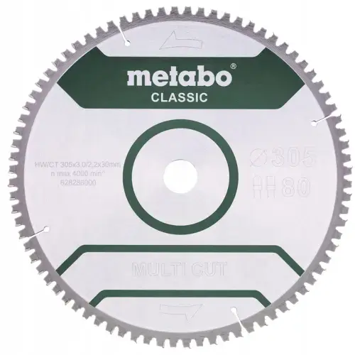 Disc de Taiere METABO MULTI CUT 305x30MM 80Z DISC ALUM. MDF LEMN.628286000
