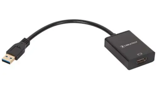 Adaptor Cabletech KOM0993, USB 3.0 TATA - HDMI MAMA (Negru)