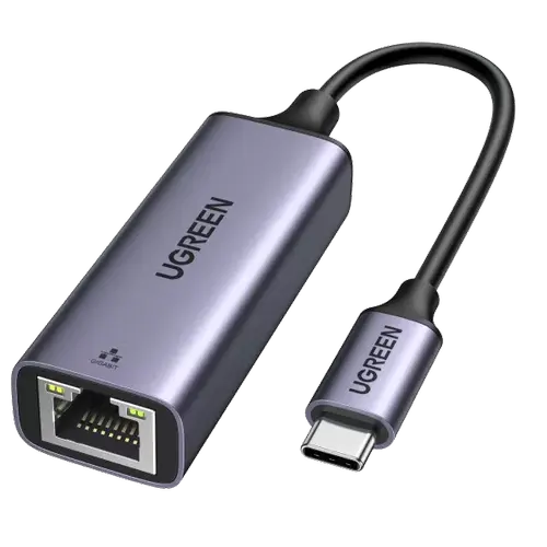 Adaptor retea UGREEN USB-C la Ethernet, 1Gbps Gigabit, LAN (Gri)