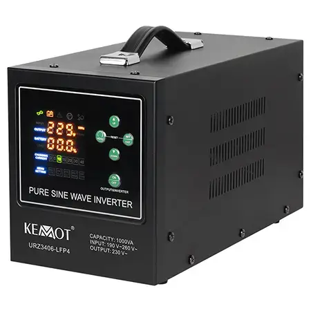 UPS Centrale termice Kemot URZ3406-LFP4, Sinus PUR 1000VA/700W (Negru)