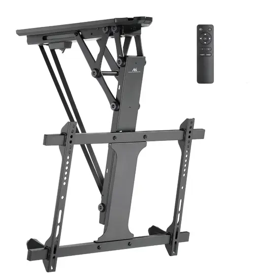Suport electric de tavan Maclean MC-880T, pentru televizor, telecomanda, 32inch-70inch, 35kg (Negru)