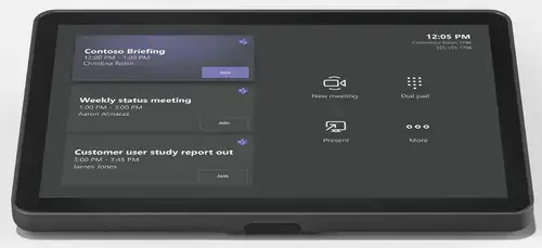 Controler touchscreen pentru conferinta Logitech Tap IP, Ecran 10.1inch la 14°, Ethernet 10/100 Mbps, Wireless (Negru)