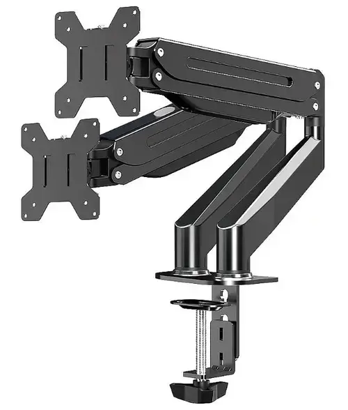 Suport monitor pentru birou Esperanza ERW020, 17inch-27inch, 6kg/monitor (Negru)