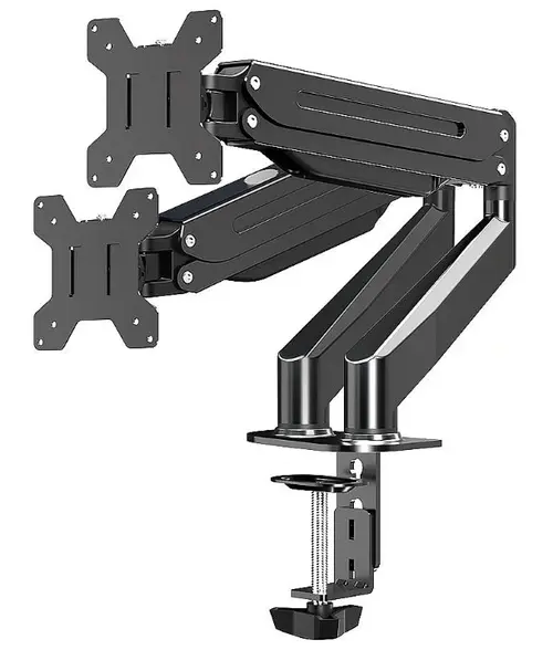 Suport monitor pentru birou Esperanza ERW020, 17inch-27inch, 6kg/monitor (Negru)