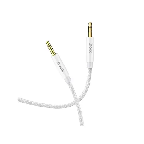 Cablu audio, Hoco, Jack-jack (3.5 mm), 1 m, Argintiu