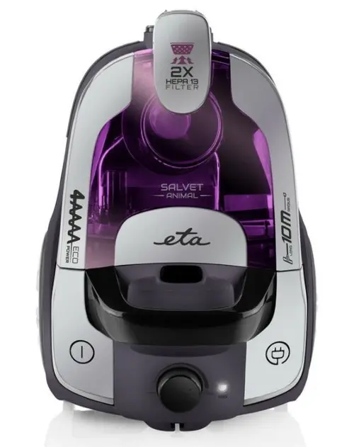 Aspirator fara sac ETA ETA151390000, 700 W, 2.2 L (Argintiu/Mov)