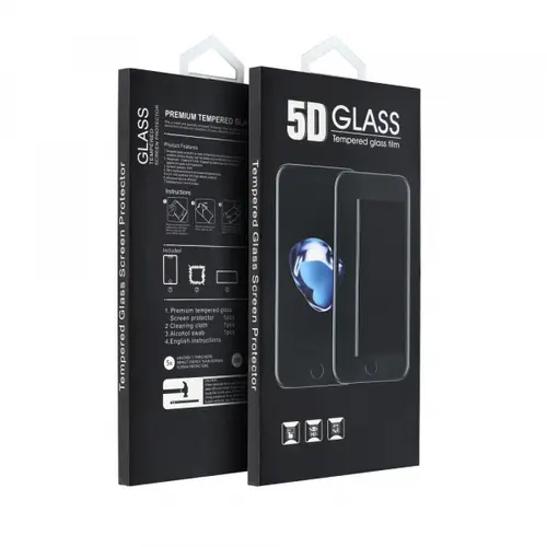 Folie de protectie Ecran OEM pentru Samsung Galaxy A17 4G / A17 5G / A16 5G A166 / A16 4G A165, Sticla Securizata, Full Glue, 5D, Neagra
