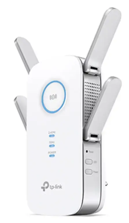 Range Extender Wireless TP-LINK RE650,  Gigabit, Dual Band, 2600 Mbps, 4 Antene externe (Alb)