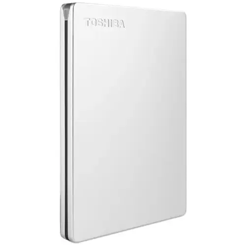 HDD extern TOSHIBA Canvio Slim, 1TB, USB 3.2 (Argintiu)