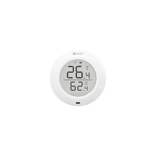 Senzor de Temperatura si Umididtate Ezviz CS-T51C-A0-BG; Baterie: CR2450; Voltaj: DC 3V; Protocol: ZigBee 3.0; Frecventa Wi-Fi: 2.4 GHz; Distanta Comunicare < 200M