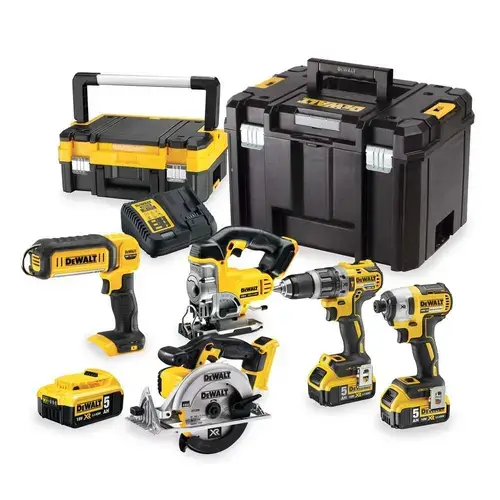 Set combo DeWalt DCK551P3T, 5 masini cu acumulator 18V