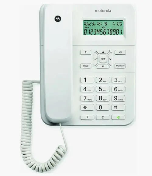 Telefon fix cu fir Motorola CT202 (Alb)