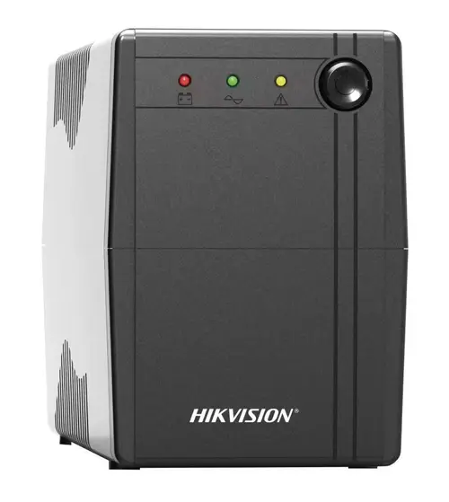 UPS Hikvision DS-UPS1000, 1000VA, 600W, 2 x Schuko, Negru