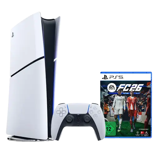 Consola Sony PlayStation 5 Slim (PS5), 825GB, Digital Edition + EA Sports FC 26 (Alb)