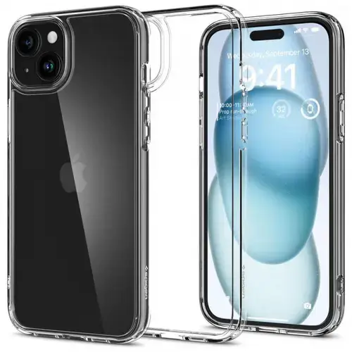 Husa pentru Apple iPhone 15, Spigen, Ultra Hybrid, Transparenta