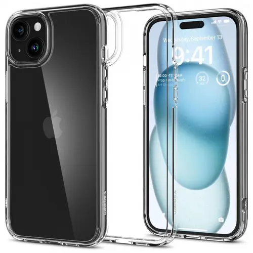 Husa pentru Apple iPhone 15, Spigen, Ultra Hybrid, Transparenta