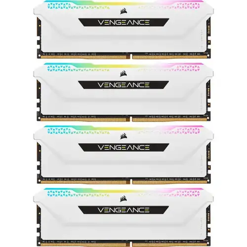 Memorii Corsair Vengeance RGB PRO SL White 32GB(4x8GB) DDR4 3200MHz CL16 Quad Channel Kit