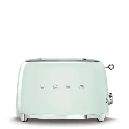 Prajitor de paine Smeg TSF01PGEU, 950W, 2 sloturi, 6 trepte de rumenire (Verde)
