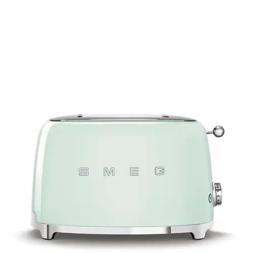 Prajitor de paine Smeg TSF01PGEU, 950W, 2 sloturi, 6 trepte de rumenire (Verde)
